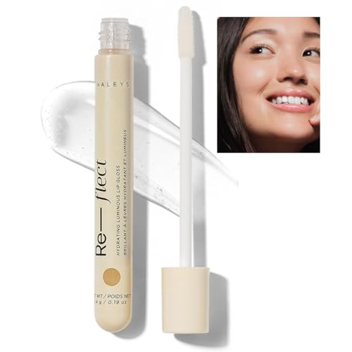 HALEYS Hydrating Luminous Lip Gloss (Cosmos), Re-flect and hydrate, nourish, non-sticky, weightless, Phenoxyethanol-free, peppermint oil-infused, Vegan and Cruelty-free