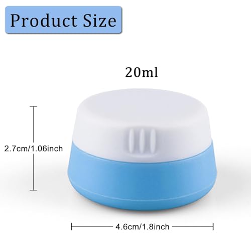 TSA Approved Silicone Travel Containers for Toiletries - 6 Pack