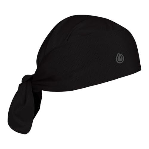 Gymwrap Full Triangle 2.0 Black Moisture Wicking Headwrap with EvapoCOOL Technology