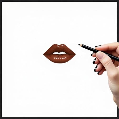 12-Piece Wooden Lip Liner Pencil Set, Long-Lasting