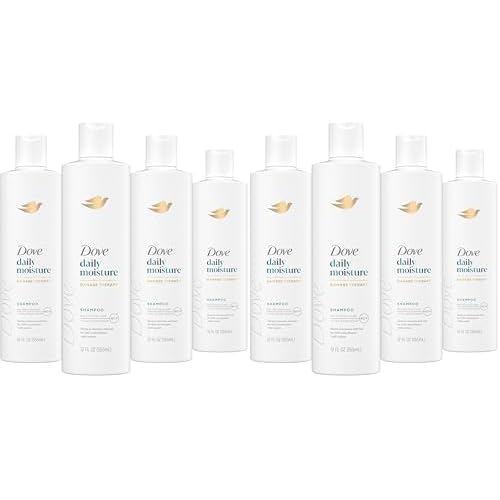 Dove Nutritive Solutions Moisturizing Shampoo for Dry Hair Daily Moisture with Pro-Moisture Complex for Manageable and Smooth Hair 12 oz,(Pack of 8)