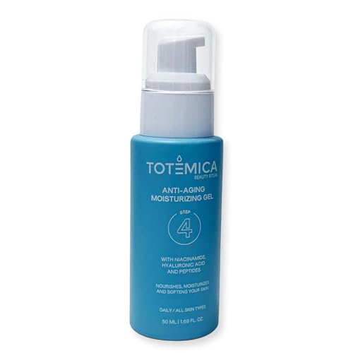 TOTEMICA Face Moisturizer with Niacinamide, Hyaluronic Acid, and Peptides, Wrinkle Filler Anti Aging Serum, Firming Moisturizer for All Skin Types - Vegan, Cruelty-Free (1.69 Fl Oz)
