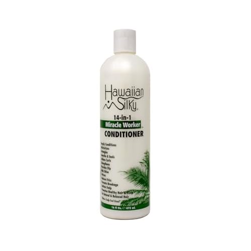 Hawaiian Silky Miracle Worker 14-In-1 Conditioner 16 Ounce (474ml) (Pack of 2)