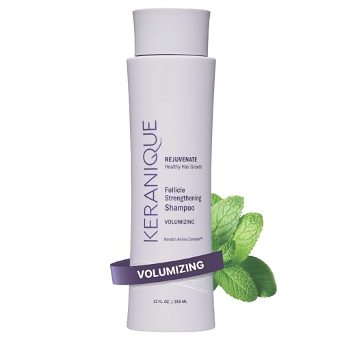 Keranique Volumizing Shampoo 12 Oz – Hair Growth & Thinning Support, With Keratin & Biotin