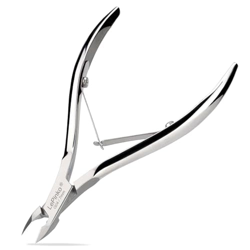 LePinko Professional Cuticle Trimmer Kit - 7mm Jaw Stainless Steel Nipper