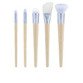 EcoTools Elements Limited Edition Hydro-Flow Skincare & Makeup Application Brush Kit, 5 Piece Brush Set, Blue