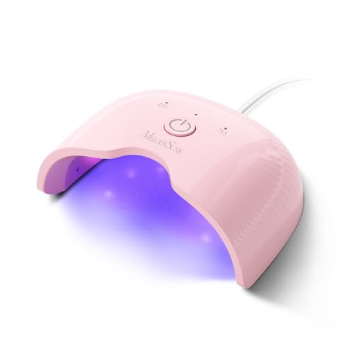 MelodySusie Pink UV LED Nail Lamp for Half-Cured Gel - Compact & Portable