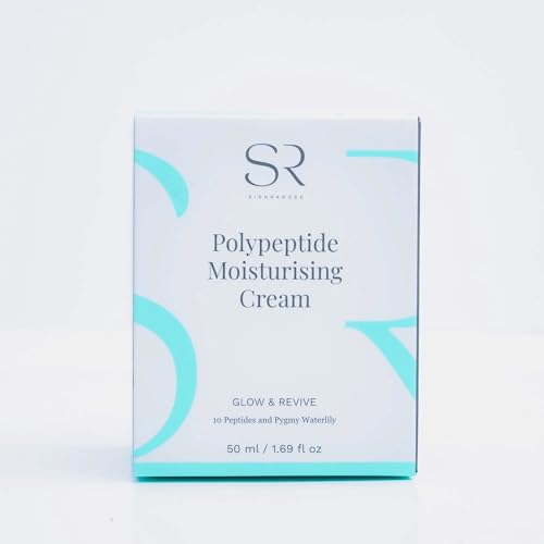 BioMiracle Sienna Rose Polypeptide Moisturizing Cream, Glow & Revive, 10 Peptides and Pygmy Waterlily, 50 ml / 1.69 fl oz
