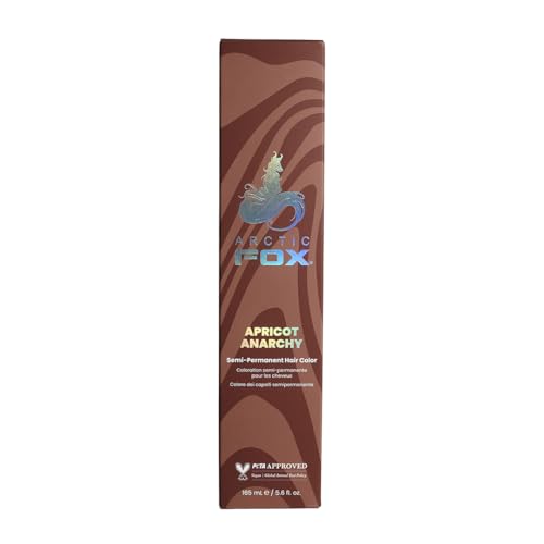 Arctic Fox Apricot Anarchy Semi-Permanent Hair Dye - Vegan, 5.6 fl oz - Bright Orange & Peach Tones