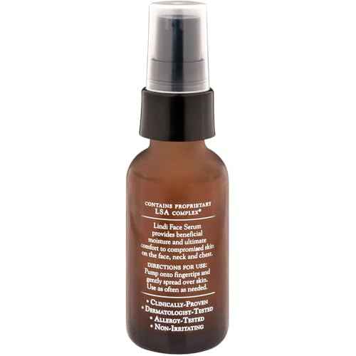LINDI SKIN Face Serum Citrus - Ultimate Moisture and Comfort To Restore Your Skin Immediately - Reduce Facial Rash, Redness, and Itching - Relieves Uncomfortable Effects of Chemo Rash (1 fl oz)