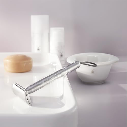 M?HLE White Porcelain Platinum Rim Shaving Dish