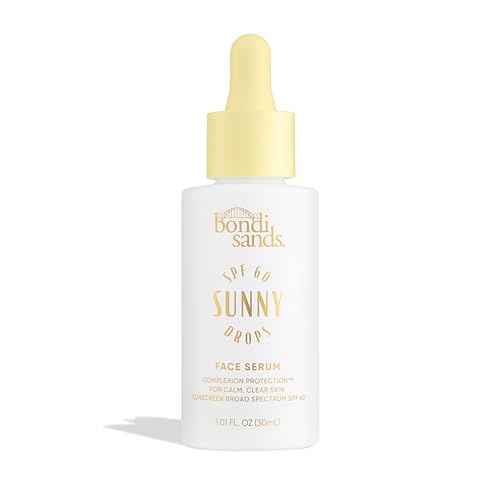 Bondi Sands Sunny Drops SPF 60 Face Serum, Hydrating + Nourishing Broad Spectrum Sunscreen, Lightweight, Silky-Smooth Finish, Oil-Free, 1.01 Fl Oz