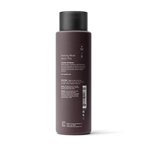 Bevel Shampoo and Conditioner for Men with Hemp Seed Oil and Biotin, 2 in 1 Strengthening Formula Conditions and Moisturizes Hair to Reduce Breakage, For Coarse, Curly and Textured Hair, 12 Oz
