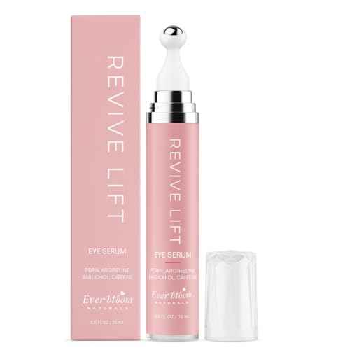 Salmon DNA PDRN Eye Serum Roller with Bakuchiol, Argireline Peptide, Caffeine for Fine Lines, Puffiness, Refreshing Care for Tired Eyes, Puffiness & Hydration, Gentle Korean Eye Treatment 0.5 fl. oz