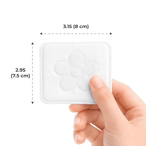 CALLA BEAUTY Large XL Square Cotton Pads - 300 Count Spunlace Face Pads