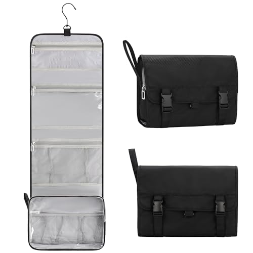 Relavel Hanging Toiletry Bag with Hook - Waterproof Travel Organizer