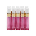 10Pcs Glass Spray Bottles, 10ml (1/3oz) Matte Pink Sprayer Bottle with Funnels Droppers, Fine Mist Sprayer Atomizer Vials for Essential Oils Perfume Cosmetic Liquid