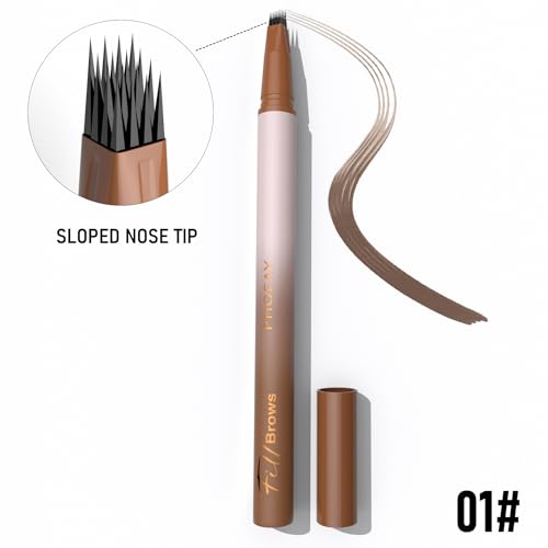 PHOFAY Waterproof Wild Eyebrow Pencil & Hairline Product - Ultra-Fast Drying, Hair Color Matching, Beginner-Friendly & Versatile (4 COLORS)