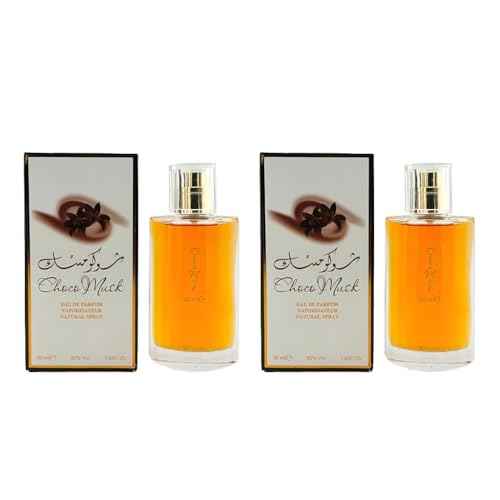 2 pack of Choco Musk Eau de Parfum Spray for Women, 1.7 Ounce 50ML, 80% Vol