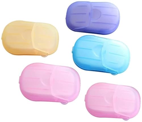 Disposable Soap Paper Pack - 5 Boxes, 500 Sheets Hand & Foot Cleaners