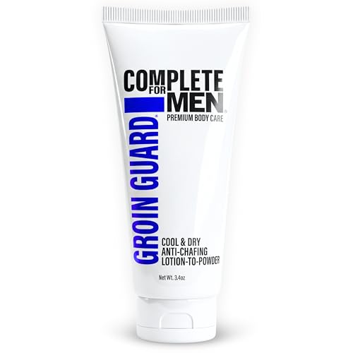 Groin Guard Anti Chafing Cream: Talc Free, Aluminum Free, Natural Odor Control Cream for Men, Non Greasy, Cool & Dry, Friction Defense, Chafe Protect for Private Parts