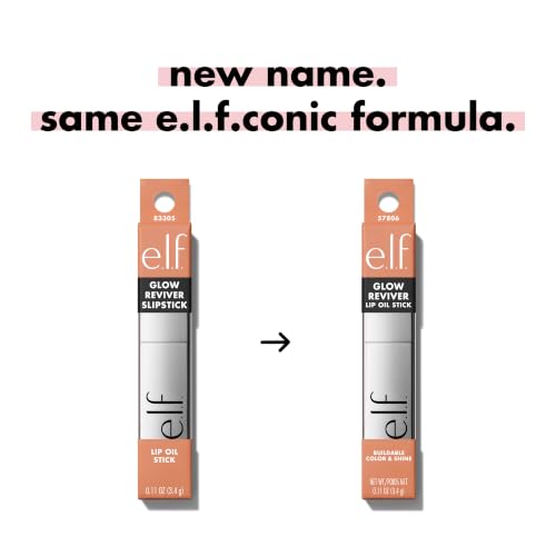 e.l.f. Glow Reviver Tinted Lip Oil Stick - Hydrating & Non-Sticky