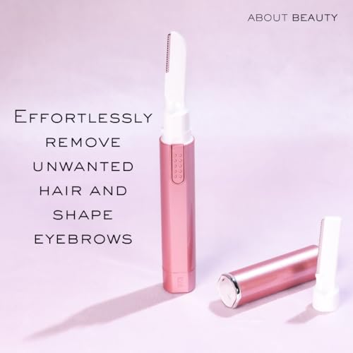 About Face Sonic Beauty Wand - Electric Facial Hair Remover and Bonus Eyebrow Shaper, Ideal for Shaving, Exfoliating and Brow Shaping, Epilator for Men & Women