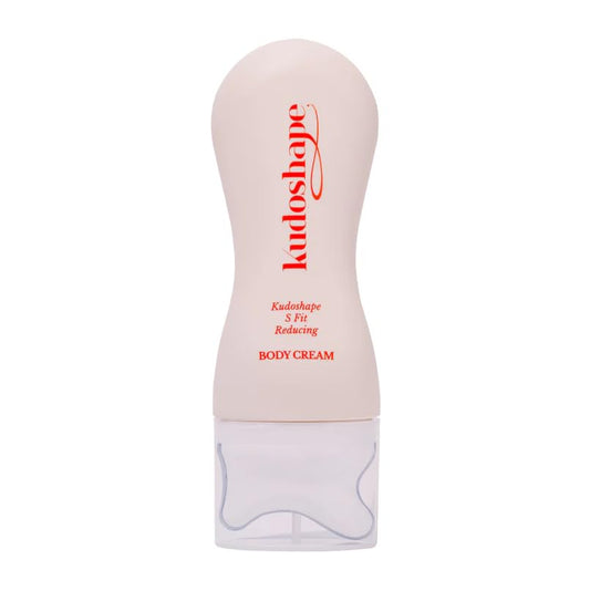 Kudoshape S-Fit Reducing Body Cream 145ml (4.9 fl. oz) – Moisturizing Body Lotion with Massage Roller | BHA & Natural Extracts for Smoother, Toned-Looking Skin | Korean Skincare