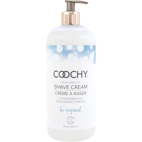 Coochy Intimate Shaving Cream | Shave Conditioner & Moisturizer for Face & Body | Ideal for Sensitive Skin Care, Anti-Bump | Be Original, 32 oz