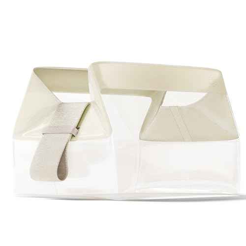 Cadence Parcel - Clear Kit with Magnetic Closure - Durable and Leak-Resistant Travel Toiletry Kit - TSA-Compliant & Modular Design - Hygiene Bag for Travel Essentials - 1 Qt - Pebble