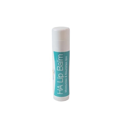 Hyalogic HA Lip Balm 1 Pack - Natural Hyaluronic Acid & Coconut Oil, Soothes & Moisturizes Dry Lips, Unflavored, 4.25g