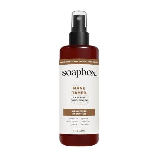 Soapbox Mane Tamer Leave-In Hair Spray - Smoother, Frizz Control, 8 oz