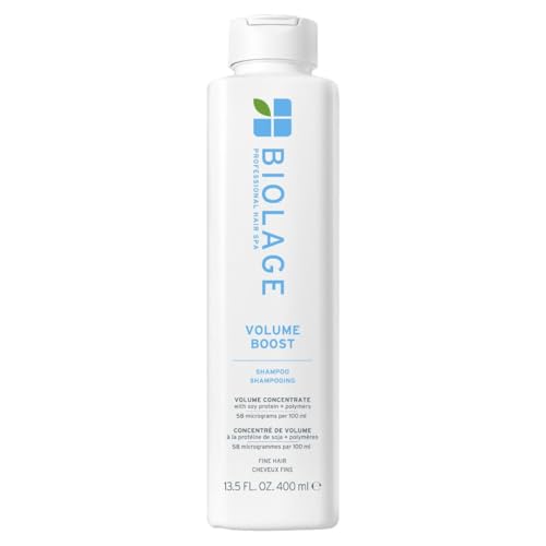 Biolage Volume Boost Shampoo - Long-Lasting Volume, Gently Cleanses, Adds Lightweight Shine To Fine Hair, Soy Protein & Polymers, Vegan, Paraben-Free
