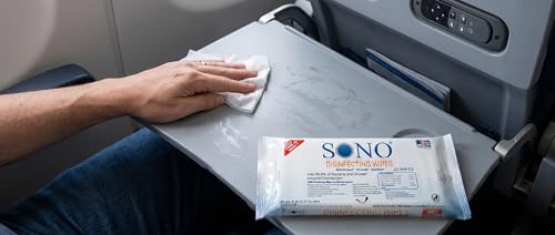 SONO Disinfecting Wipes - 60 Count Travel Pack, Alcohol-Free