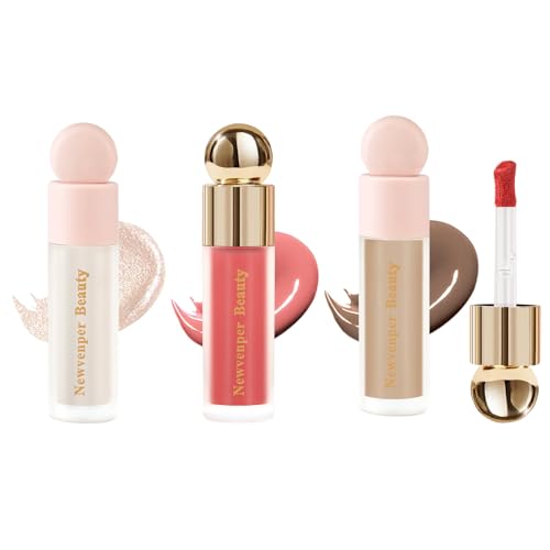 Liquid Contour Blush Highlighter Set - 3 Pc Makeup Kit