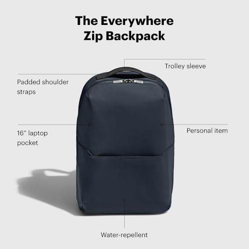 Away Everywhere Zip Backpack - Airline Approved with 16" Laptop Sleeve