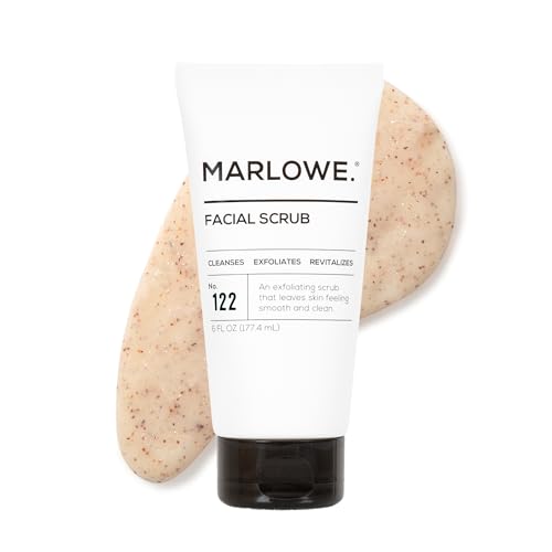 Marlowe Facial Scrub for Men - Gentle Exfoliator with Apricot & Pumice, 6 oz
