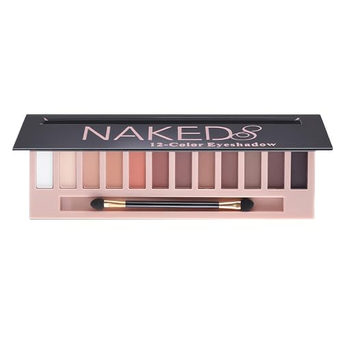 BOLOPER Matte Eyeshadow Palette 12 Colors Natural Nude Makeup Kit Waterproof Smokey