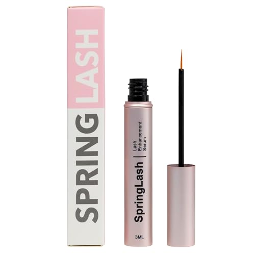 SpringLash Eyelash & Eyebrow Growth Serum with Biotin - Vegan & Cruelty-Free Lash Enhancer, 0.10 fl oz