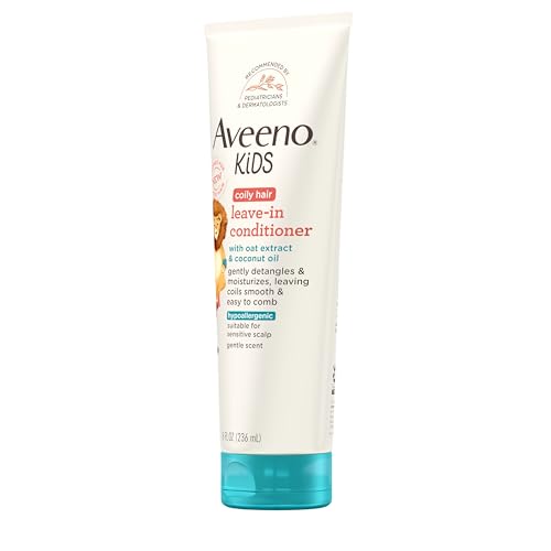 Aveeno Kids Coily Hair Leave-In Conditioner for Toddlers - 8 oz