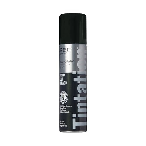 Red by Kiss Jet Black Hair Color Spray - Root Touch Up