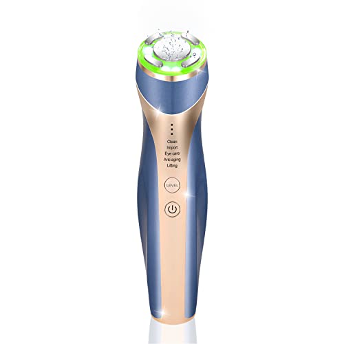 MiSMON High Frequency Facial Machine, 5 in 1 Mutifunctional Facial Massager Skin Tightening Light Theraphy Machine for Face