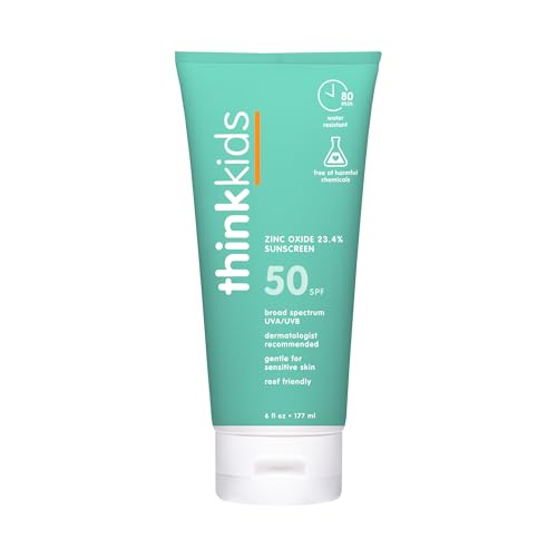 Thinkkids SPF 50+ Mineral Sunscreen, 6 Fl Oz
