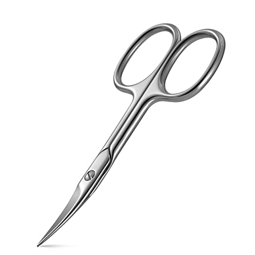 BEZOX Stainless Steel Curved Nail Scissors for Thick Toenails & Fingernails