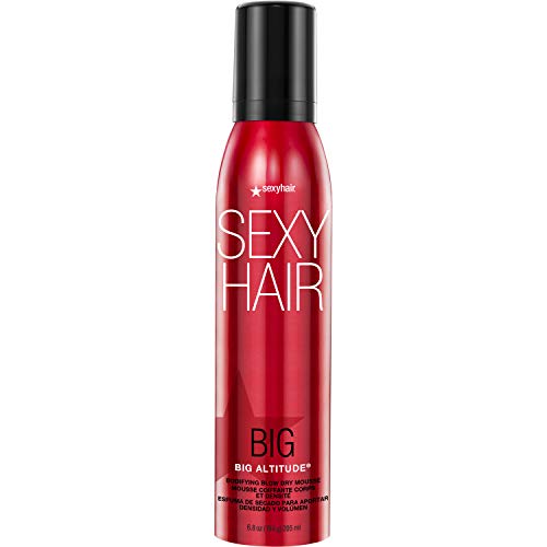 SexyHair Big Altitude Bodifying Blow Dry Mousse - 6.8 Oz Volume & Humidity Resistant