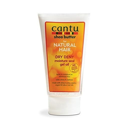 Cantu Shea Butter for Natural Hair Dry Deny Moisture Seal Gel Oil, 5 Ounce (07567-12/3PK)