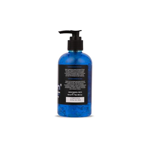 Tattoo Stencil Primer Gel - Long Lasting & Smudge Proof, 8oz Blue