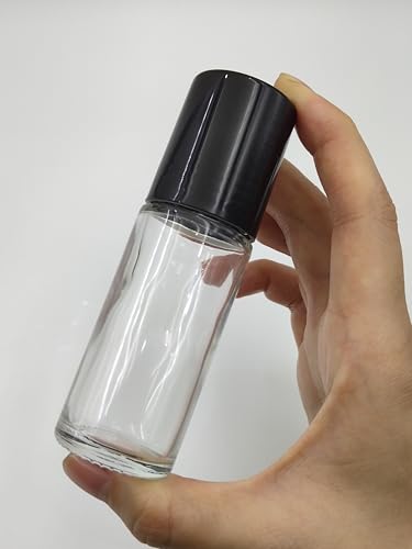 Glass Roller Bottles 30ml/1 Oz Refillable Perfume & Oil Containers - 4 Pack