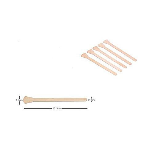 100 PCS Wax Sticks Large All Natural Wax Applicator Sticks Eyebrow Nose Hair Removal Ice Cream and Mask Sticks Applicator