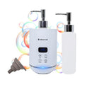 oil warmer for massage, Massage Oil Warmer, lotion Warmer for Spa, Salon and Barber Shops,with 2 Oil Bottle Dispenser,with 1 Grey funnel,Atmosphere lights,Temperature control,Time delay start,White